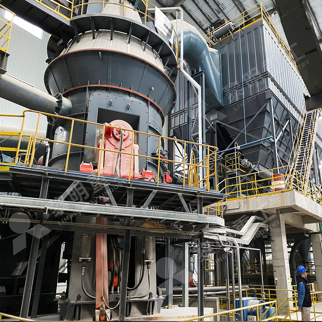 LM Vertical Roller Mill for heavy calcium carbonate powder making, high capacity and energy efficient