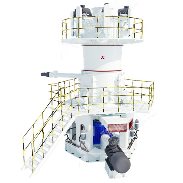 Schematic diagram of a complete kaolin powder production line system showing crusher, mill, classifier, and conveyor connections.