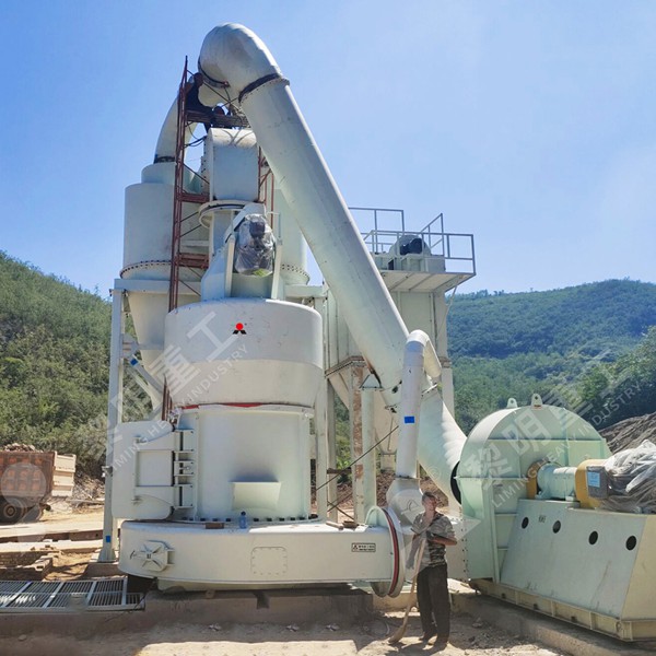 Silicon metal quartz powder processing line with Liming grinding mill and pulse dust collector